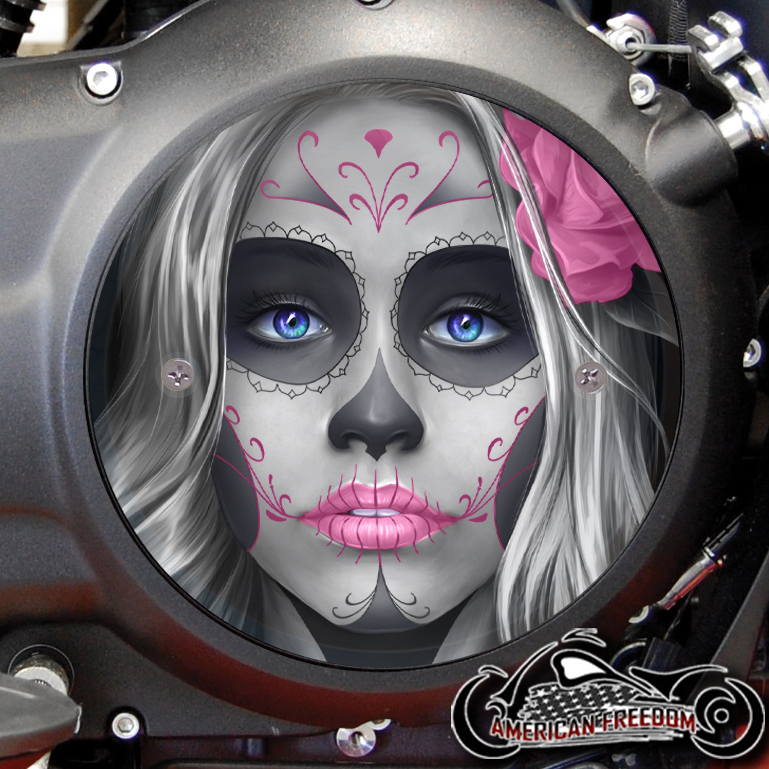 Victory Derby Cover - Sugar Skull Pink